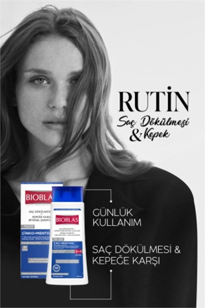 Bioblas Çinko + Mentol 2si 1 Arada 360 ml Arada Kepek Şampuanı