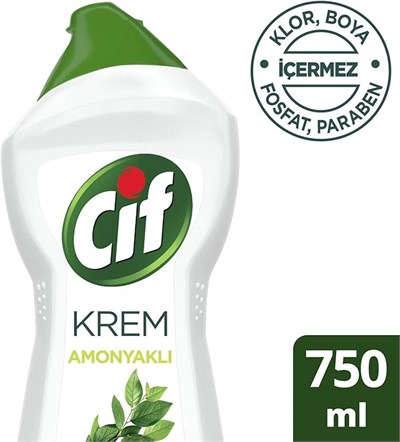 Cif Krem 2x750 ml Amonyaklı Temizleyici