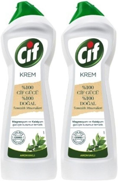 Cif Krem 2x750 ml Amonyaklı Temizleyici