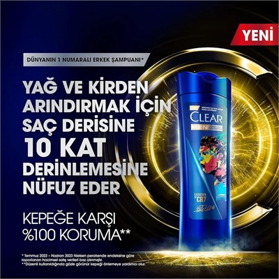 Clear Men Legends CR7 350 ml Şampuan
