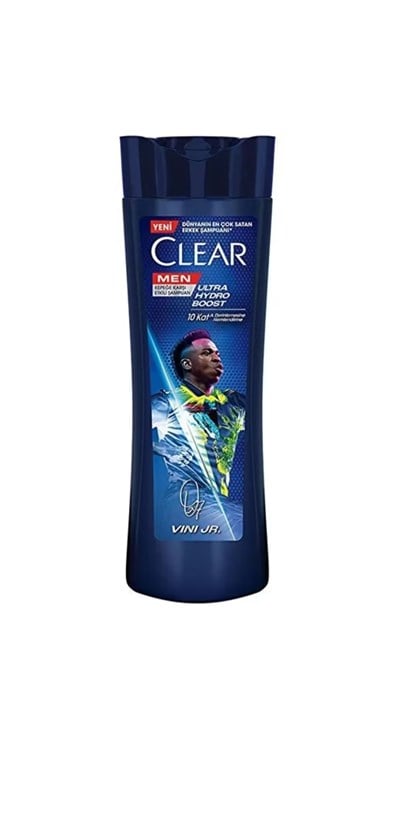 Clear Men Vinicius Júnior 350 ml Kepeğe Karşı Etkili Şampuan