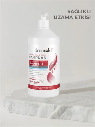 Dermokil Kolajen & Siyah Sarımsak Sağlıklı Uzama Etkili Şampuan 1 lt