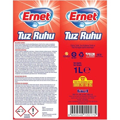 Ernet Süper Tuz Ruhu 1 Lt