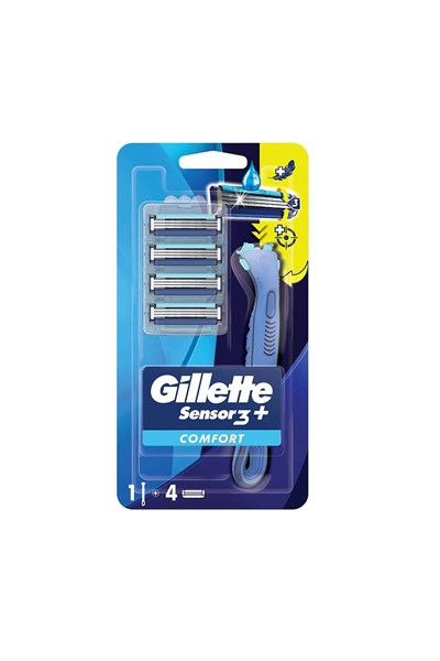 Gillette Sensor3 Plus Tıraş Makinesi  + 4 Adet Yedek Tıraş
Bıçağı