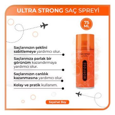 Morfose Saç Şekillendirici Ultra Strong Turuncu 75 ml