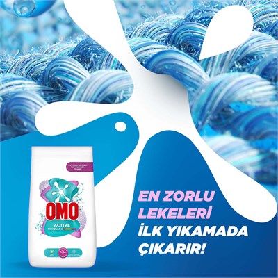 Omo Active Beyazlar ve Renkliler için 9 kg Toz Deterjan