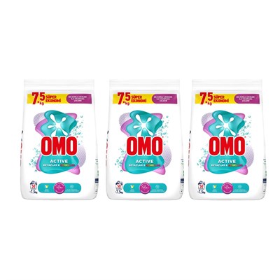 Omo Matik 3x7.5 kg Beyaz ve Renkliler İçin Çamaşır Deterjanı