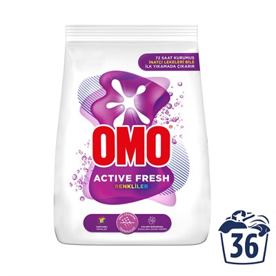 Omo Matik 5,5 kg Active Fresh Renkliler Toz Çamaşır Deterjanı