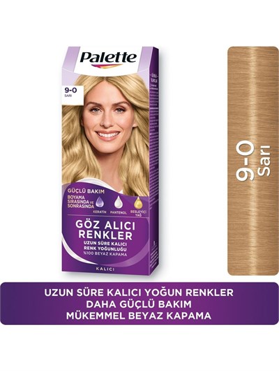 Palette Göz Alıcı Renkler 9-0 Sarı