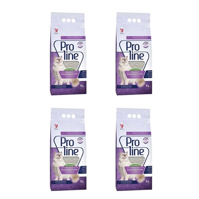 Proline 4x5 lt Bentonit Lavanta Kokulu Kedi Kumu