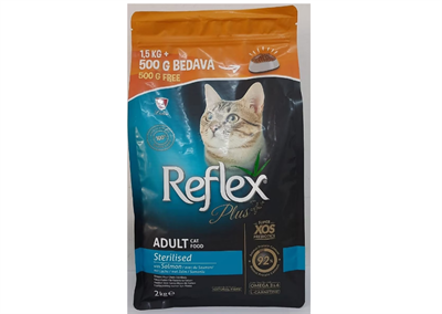 Reflex 1.5 kg+500 gr Plus Somonlu Kısırlaştırılmış Kedi Maması