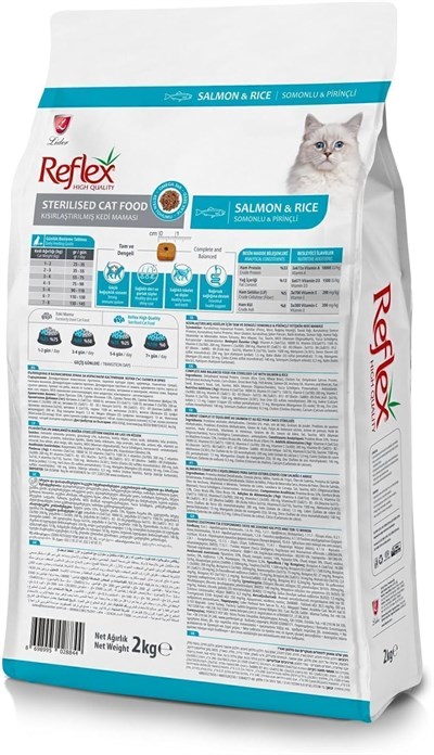 Reflex 2 kg Somonlu Kısırlaştırılmış Kedi Maması