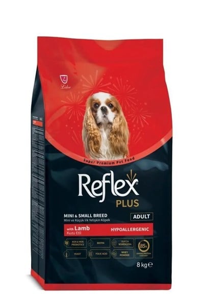 Reflex Plus Kuzu Etli Ve Pirinçli  Küçük Irk 8 kg Yetişkin Köpek Maması
