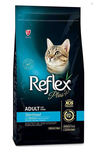 Reflex Plus Somonlu 2 kg Kısırlaştırılmış Yetişkin Kedi Maması