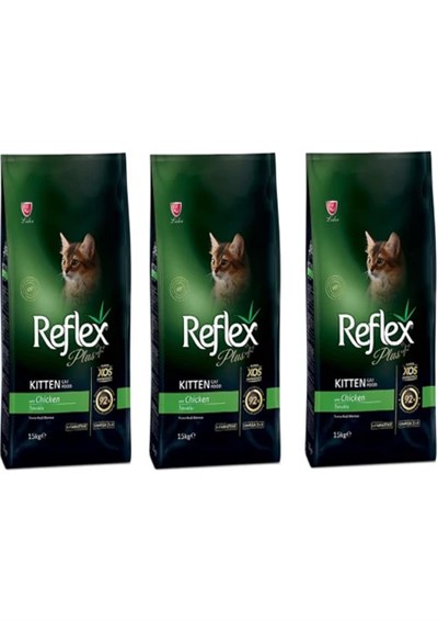 Reflex Plus Tavuklu Yavru 3x1.5 kg Kedi Maması