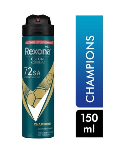 Rexona Champions 150 ml Erkek Sprey Deodorant