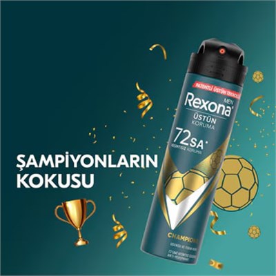 Rexona Champions 150 ml Erkek Sprey Deodorant