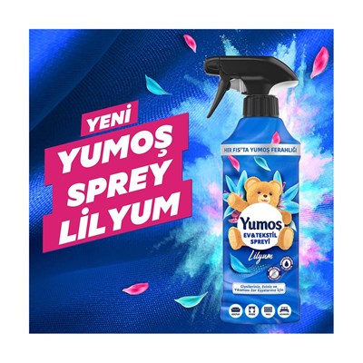 Yumoş Lilyum Yıkaması Zor Eşyalar için Sprey 450 ml