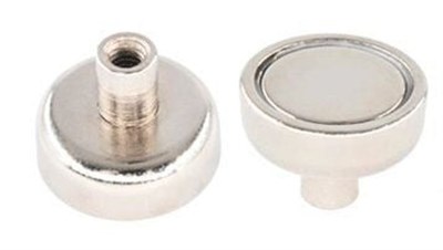 25 mm Neodyum m5 Dişi Bağlantılı Saplamalı Pot Mıknatıs - Pot-D Mıknatıs