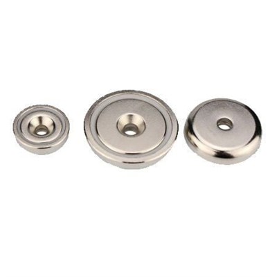 25mm Neodyum Havşa Delikli Pot Mıknatıs - Gömme Vidalanabilir Pot Mıknatıs