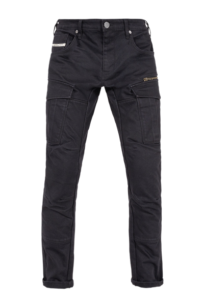 Defender Kargo Siyah Unisex Motosiklet Pantolonu