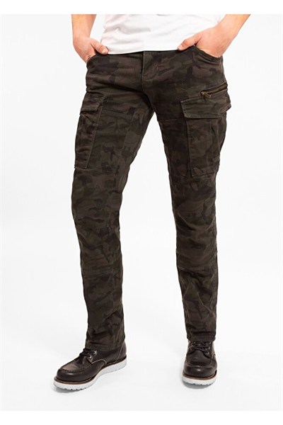 Kevlar Kamuflak Motosiklet Pantolonu Cargo Stroker 5005