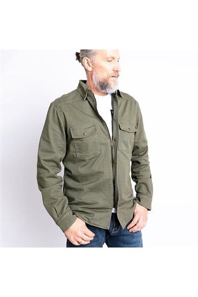 Olive Korumalı Motosiklet Ceketi 5007