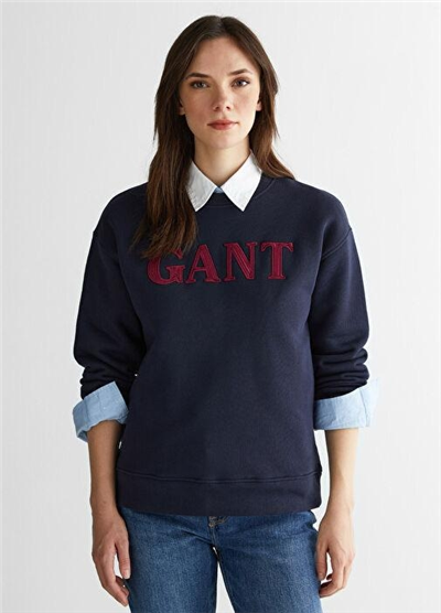 GANT LACİVERT SWEATSHİRT 