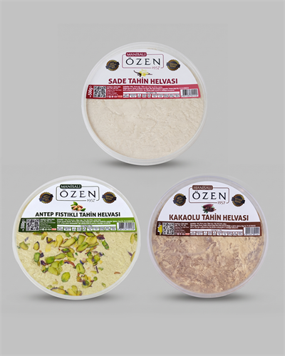 Hurma Suyu ile Tatlandırılmış Şeker İlavesiz Tahin Helvaları Paket-1