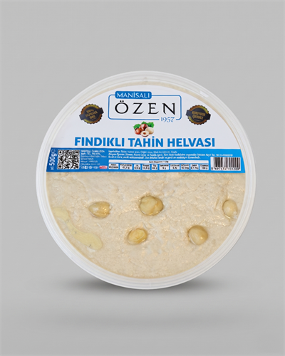 Hurma Suyu ile Tatlandırılmış Şeker İlavesiz Fındıklı Tahin Helvası