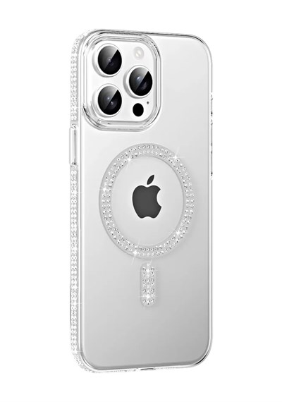 Joko Apple Uyumlu iPhone 14 Pro Max Uyumlu Move Taşlı Magsafe Kapak - Natural Grey Belirtilmemiş