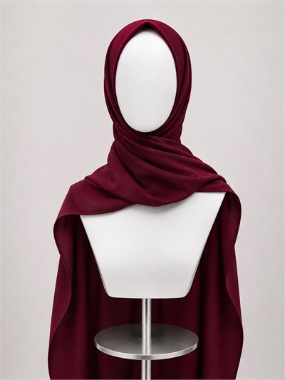 70X220 Büyük Boy Şal Bordo