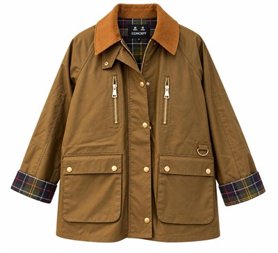 Kadın Çift Fermuarlı Barbour Mont