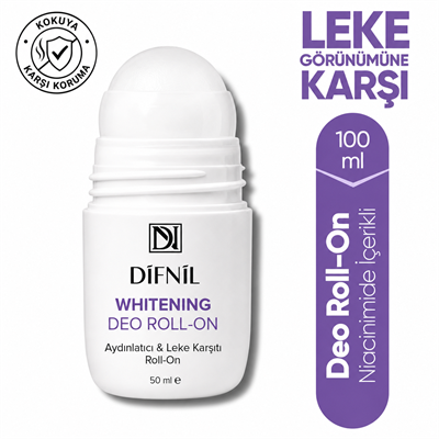 Whitening Deo Roll-On | Aydınlatıcı ve Leke Görünümü Karşıtı Roll-On 50 ml | 24 Saat Ferahlık