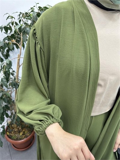 2’ Lİ AYROBİN YIRTMAÇLI ABAYA TAKIM