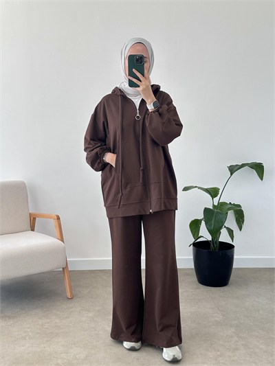 2’Lİ  İKİ İPLİK SWEAT HIRKA TAKIM