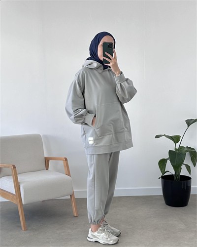 2Lİ İKİ İPLİK SWEATSHİRT EŞOFMAN TAKIM