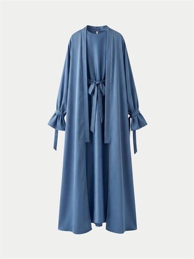 2Lİ ZARA SATEN ABAYA TAKIM / İÇLİKLİ