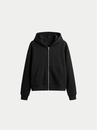 KIŞLIK ŞARDONLU KISA SWEAT HIRKA