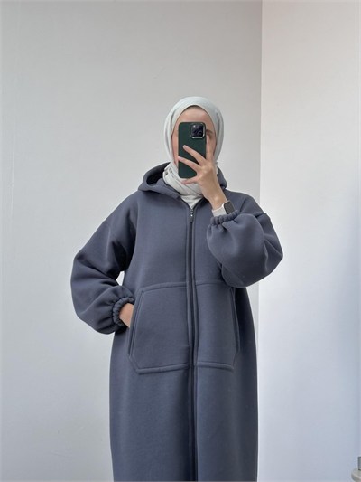 KIŞLIK UZUN SWEAT HIRKA
