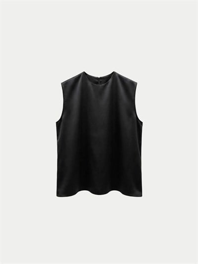 ZARA SATEN SİYAH FERMUARLI İÇLİK