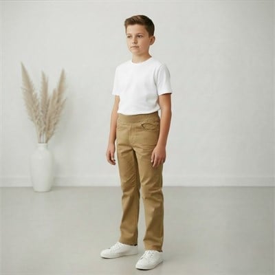BELİ RİBANALI OKUL KANVAS PANTOLON