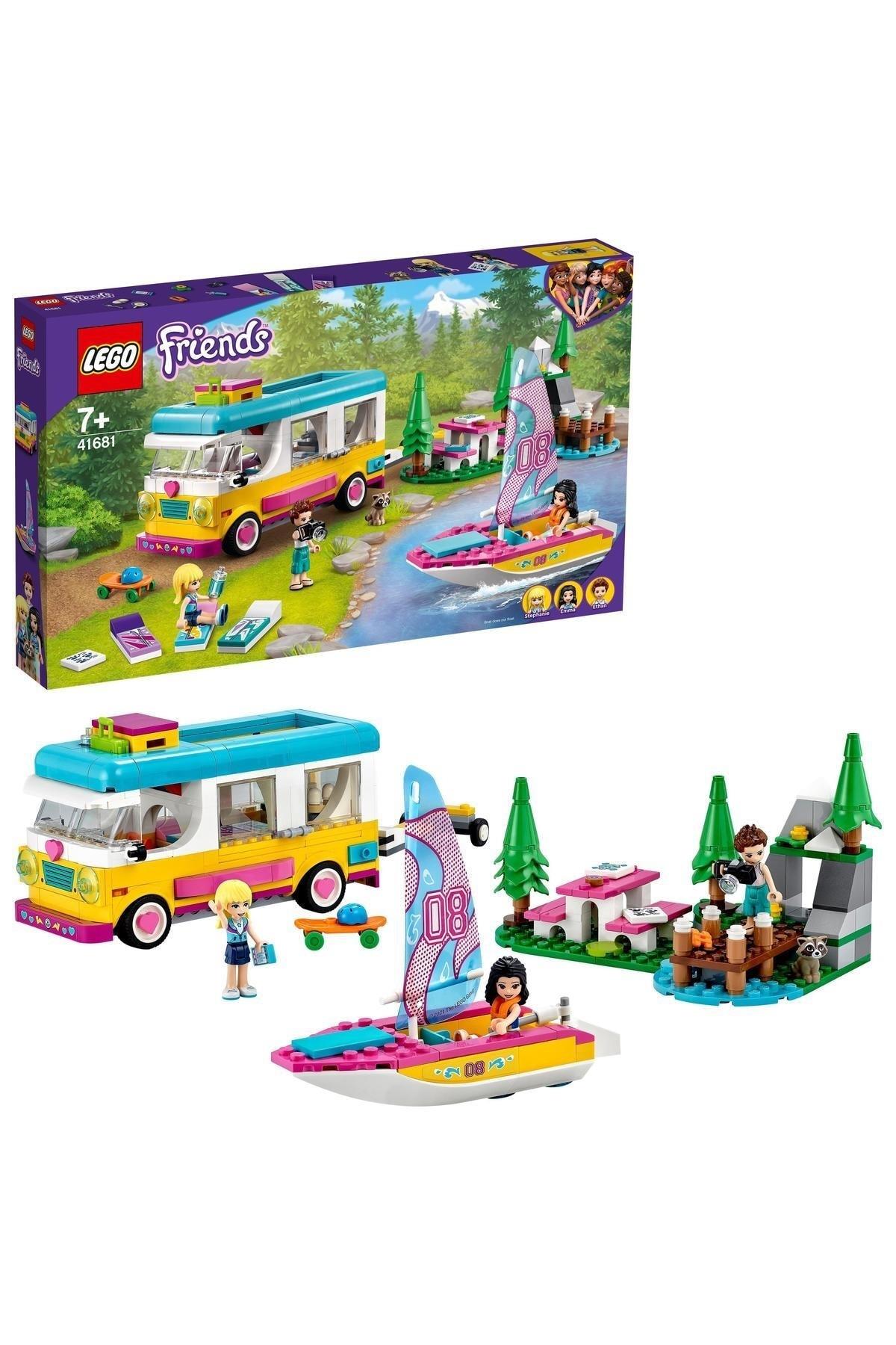 Friends Orman Karavanı ve Teknesi 41681 - Çocuklar için Orman Oyuncağı Yapım Seti (487 Parça)