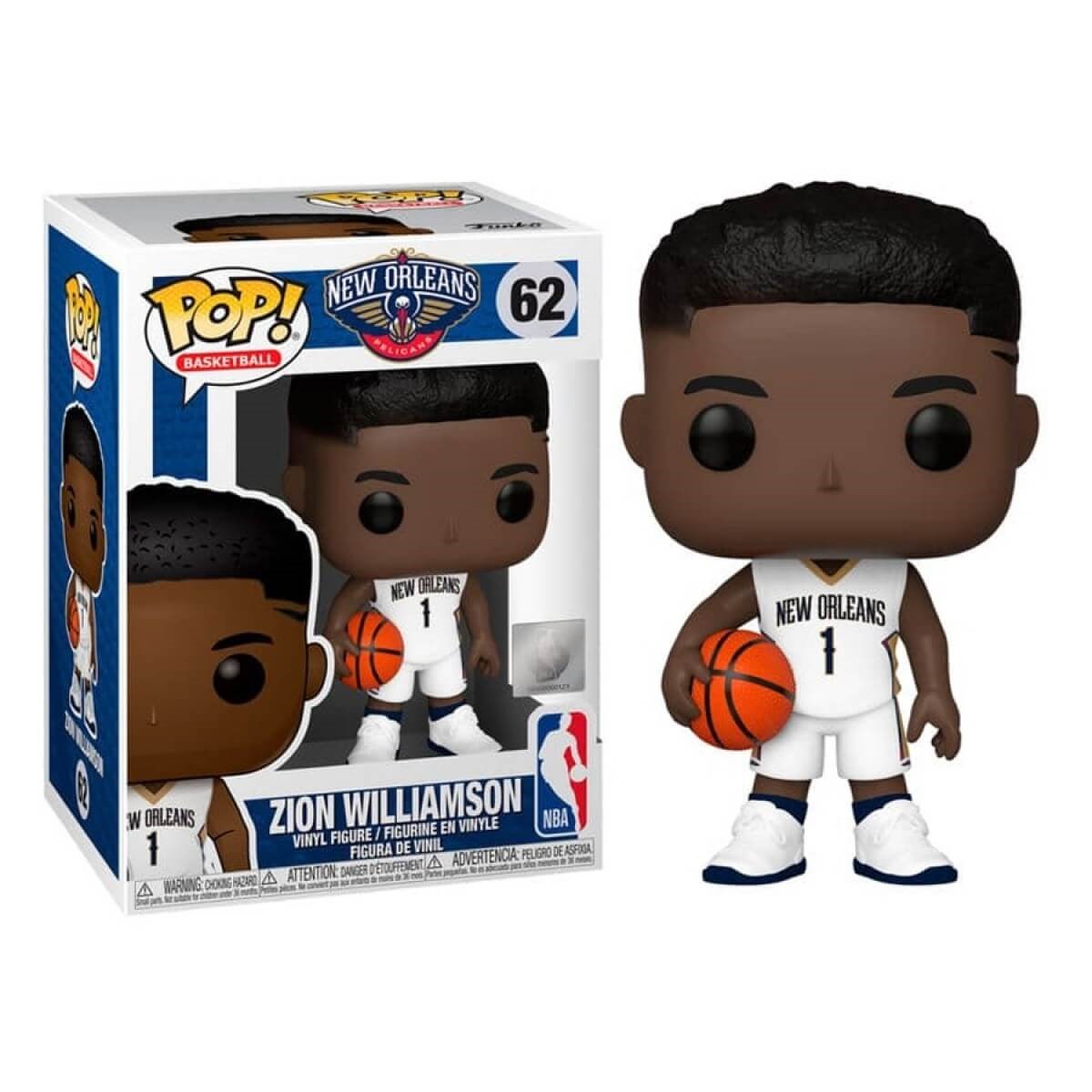 SporFunko Pop Figür - New Orleans Zion Williamson NBA konsolkulubuFunko Pop Figür - New Orleans Zion Williamson NBA