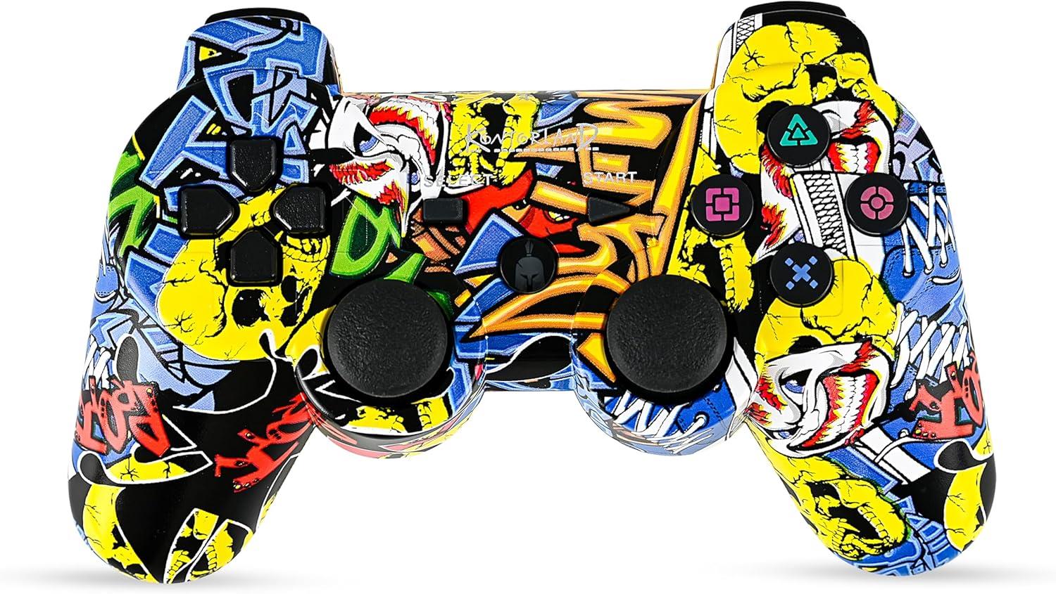 Playstation 3 Konsol ve AksesuarKontorland Ps3 Oyun Kolu - Konsol Kulübü Kontorland PS3 Uyumlu Titreşimli Kablosuz Oyun Kolu GamePad Cartoon Kamuflaj