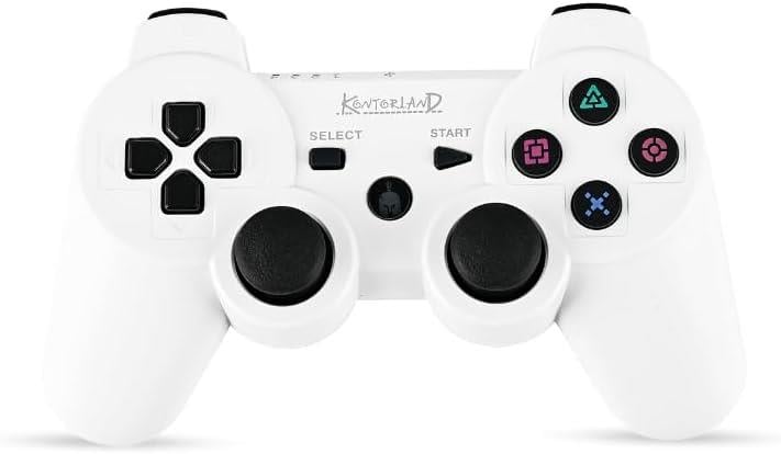 Playstation 3 Konsol ve AksesuarKontorland Ps3 Oyun Kolu - Konsol Kulübü Kontorland PS3 Uyumlu Titreşimli Kablosuz Oyun Kolu GamePad Beyaz