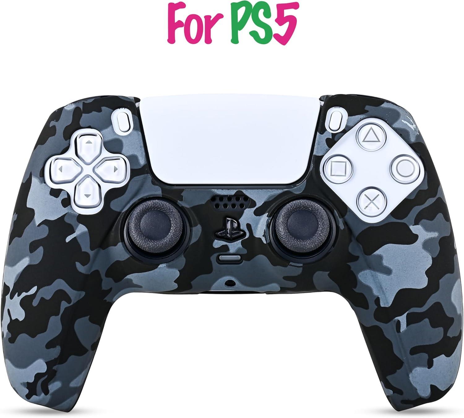 Ps5 AksesuarlarıKontorland Ps5 Silikon Kılıf  - Konsol Kulübü Kontorland PS5 Gamepad Uyumlu Silikon Kılıf Color Chaos (Night Camo)