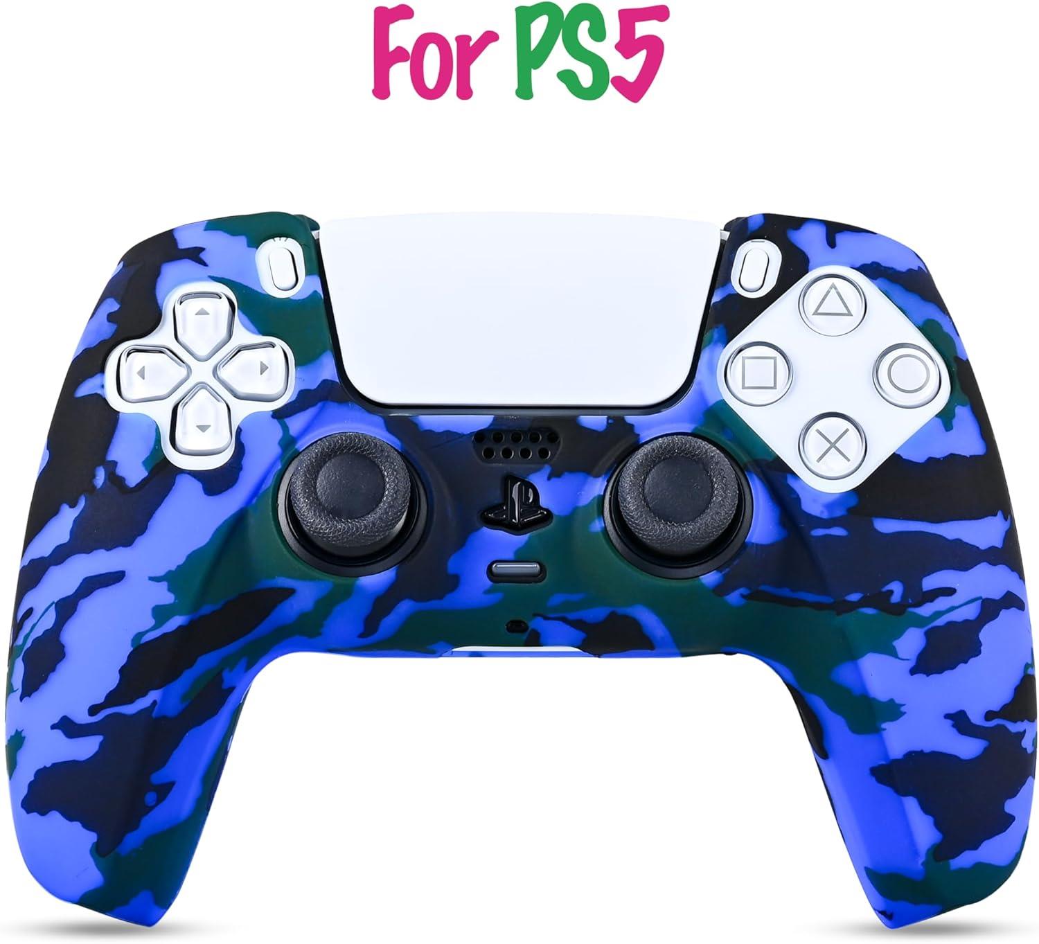Ps5 AksesuarlarıKontorland Ps5 Silikon Kılıf  - Konsol Kulübü Kontorland PS5 Gamepad Uyumlu Silikon Kılıf Color Chaos (Night Blue Camo)