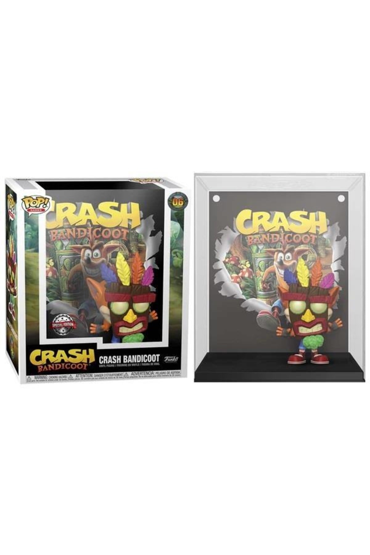 Pop Games Cover: Crash Bandicoot With Aku Mask Special Edition No:06