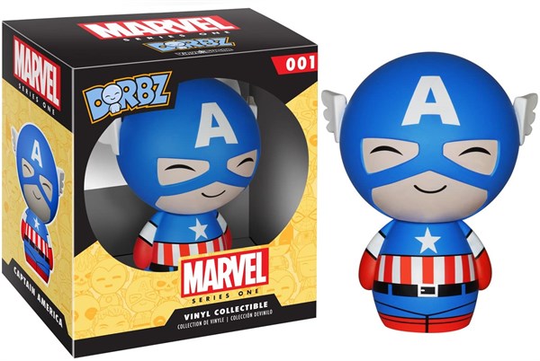 DiğerDorbz Vinyl Collectible Marvel Captain America 001 konsolkulubuDorbz Vinyl Collectible Marvel Captain America 001